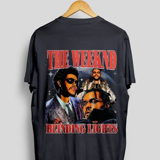 The Weeknd Shirt Front and Back Throwback Tee, T-shirt | Rap tee