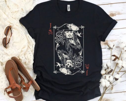 Disney Captain Jack Sparrow Playing T-shirt