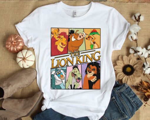 Retro Disney The Lion King Characters Squad Simba Timon Pumbaa Rafiki