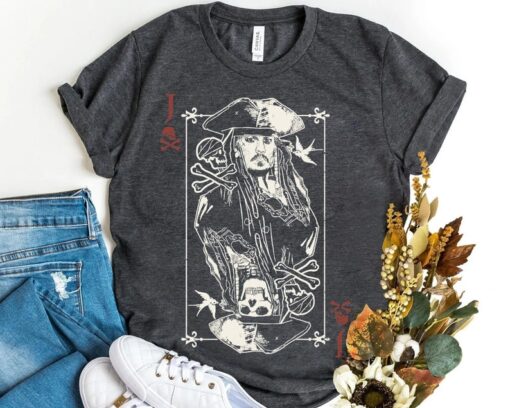 Disney Captain Jack Sparrow Playing T-shirt