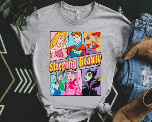 Retro Disney Sleeping Beauty Squad Aurora Princess Villains Maleficent