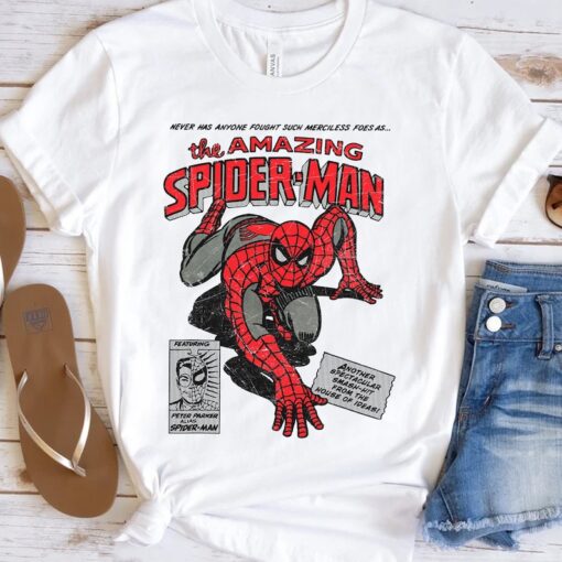 Retro 90s Marvel Spider-Man Retro Comics Book Cover Vintage Shirt