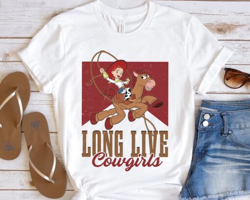 Disney Pixar Toy Story Jessie Long Live Cowgirls Shirt