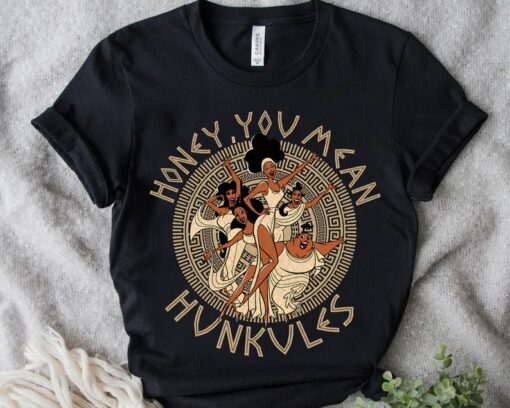 Disney Hercules Diva The Muses Honey You Mean Hunkules Retro 90s Shirt