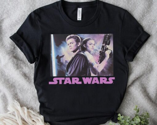 Star Wars Padme & Anakin Skywalker Portrait Retro 1977 Shirt