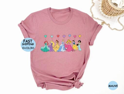 Disney Princesses squad Shirt, Disney Princess Balloons Sweatshirt