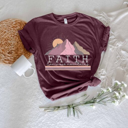 Faith Can Move Mountain shirt, Religious shirt, Christian shirt