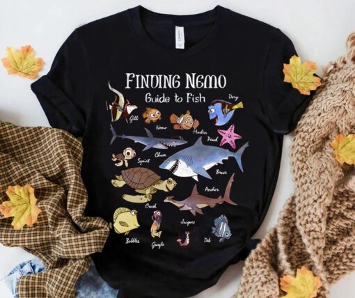 Disney Finding Nemo Funny Fish Guide Graphic T-Shirt