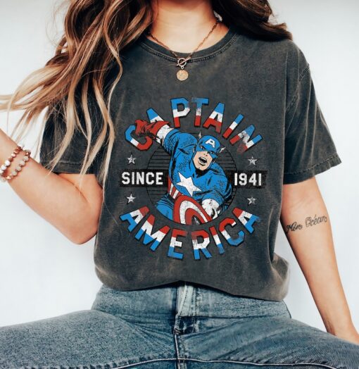 Marvel Captain America Avengers Since 1941 Graphic Shirt