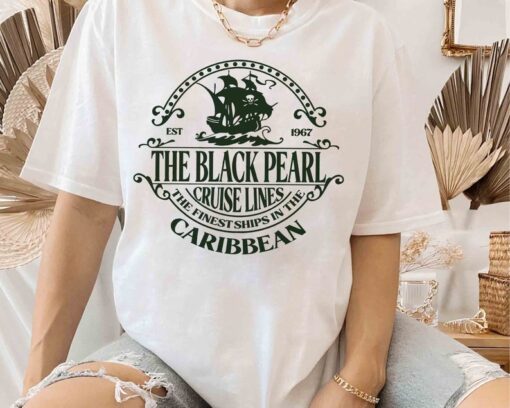 Disney Pirates of the Caribbean Black Pearl Cruise Lines Shirt