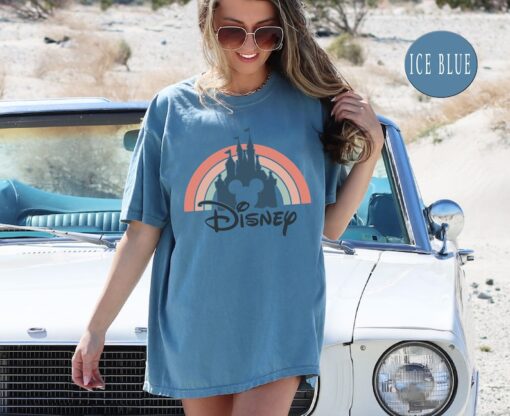 Castle Sunset Silhouette Comfort Colors® Shirt, Castle Disney Shirt