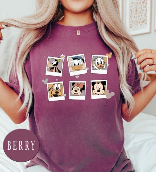 Comfort Colors® Retro Disney Characters Polaroid Shirt