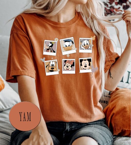 Comfort Colors® Retro Disney Characters Polaroid Shirt