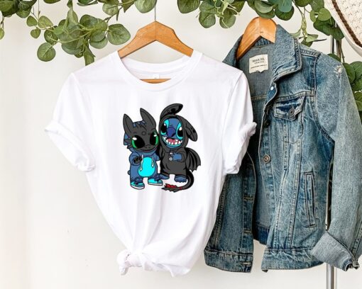 Disney Stitch Shirt, Toothless Shirt, How To Train Your Dragon