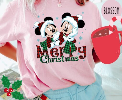 Comfort Colors® Minnie Mickey Merry Christmas Shirt