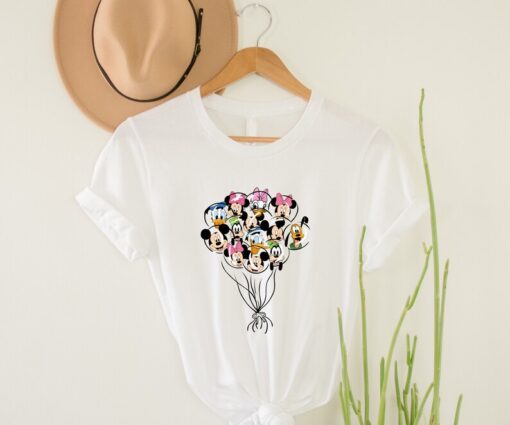 Mickey and Friends Ears Shirt, Disney Balloon Shirt, Mickey Ears Shirt