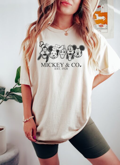 Vintage Mickey & Co 1928 Shirt, Mickey And Friends Shirt