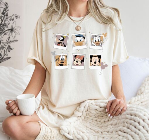 Comfort Colors® Retro Disney Characters Polaroid Shirt