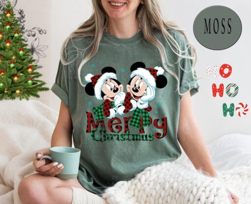 Comfort Colors® Minnie Mickey Merry Christmas Shirt