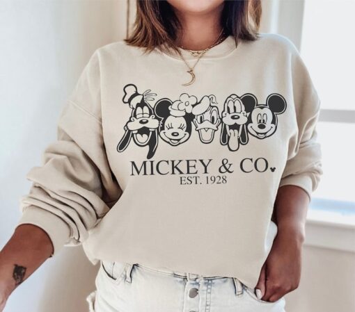 Vintage Mickey & Co 1928 Shirt, Mickey And Friends Shirt