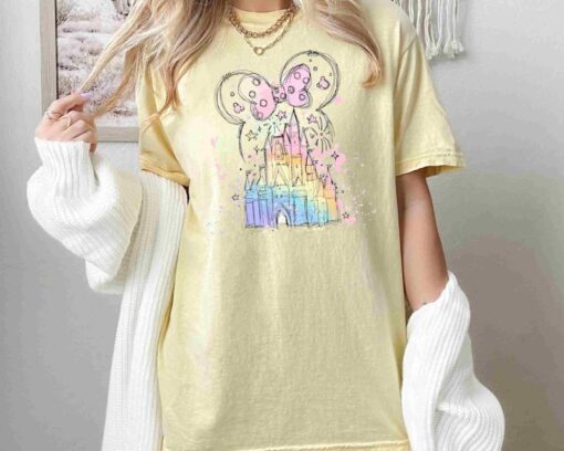 Comfort Colors® Disney Watercolor Castle Minnie Tee