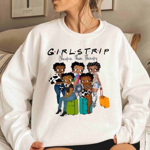 Black Girls Trip Betty Boop Sweatshirt