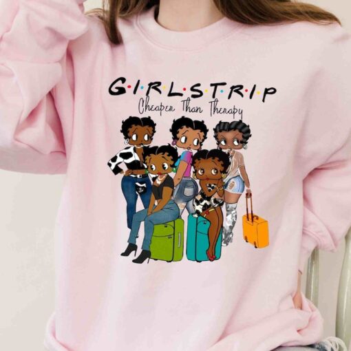 Black Girls Trip Betty Boop Sweatshirt