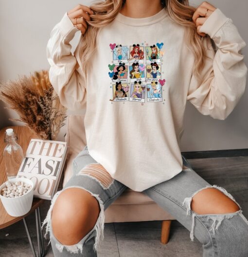 Disney Princess Comfort colors Shirt, Princess Sweatshirt