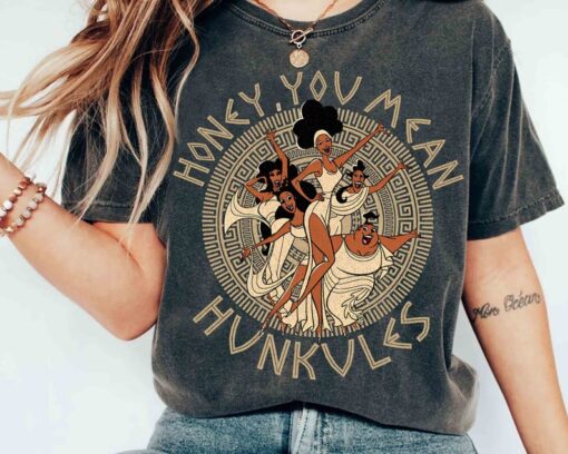 Disney Hercules Diva The Muses Honey You Mean Hunkules Retro 90s Shirt