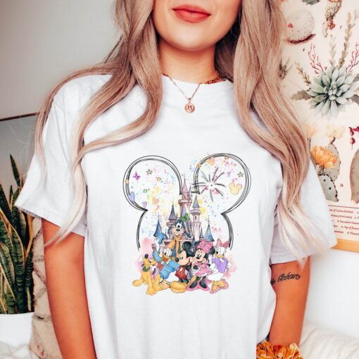 Comfort Colors® Mickey And Friend T-Shirt, Disney Castle Shirt