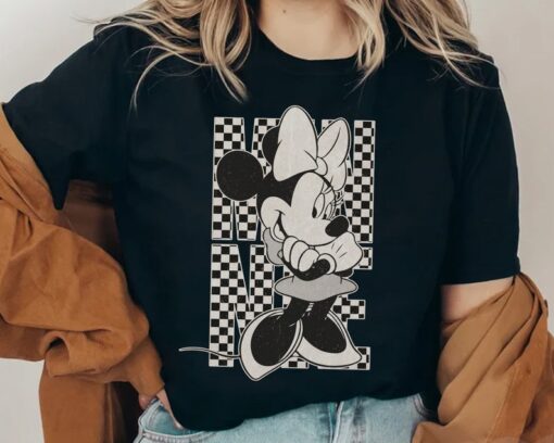 Vintage Minnie Mouse Checkered T-shirt