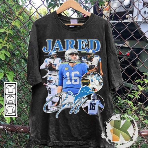 Vintage 90s Graphic Style Jared Goff T-Shirt, Jared Goff shirt