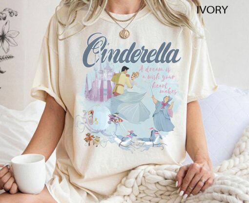 Disney Cinderella Comfort Colors Shirt, Walt Disney Princess Shirt