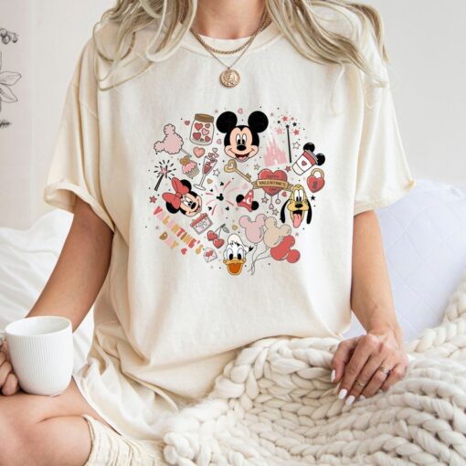 Comfort Colors® Disney Valentines Day T-Shirt, Valentines Day T-Shirt