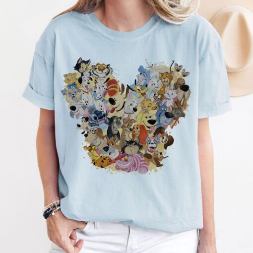 Comfort Colors® Disney Dogs Shirt, Heart From Dogs Shirt, Heart Shirt