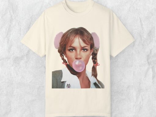 Britney Spears Bubble Bootleg Shirt Vintage Singer 90s Style Unisex