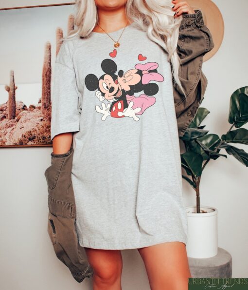 Mickey and Minnie Kissing Shirt, Disney Love Sweatshirt