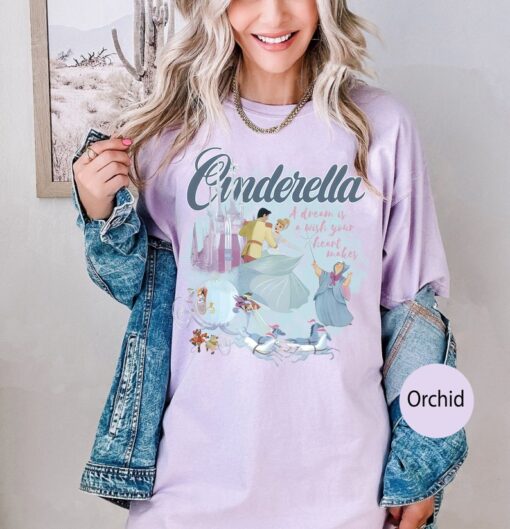 Disney Cinderella Comfort Colors Shirt, Walt Disney Princess Shirt