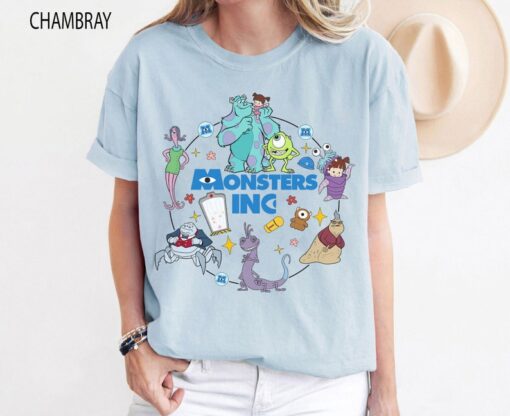 Disney Monsters Inc Shirt, Monster Inc Characters Shirt