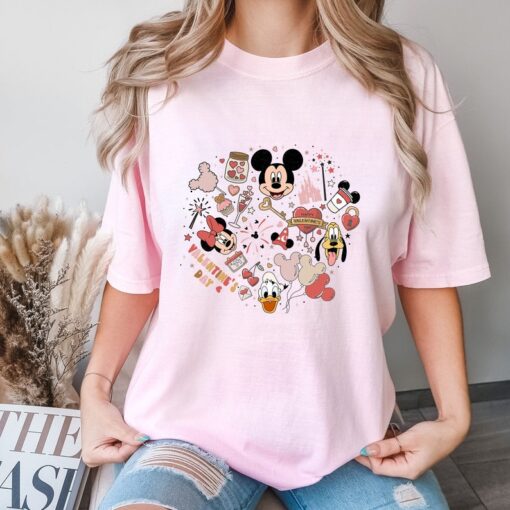 Comfort Colors® Disney Valentines Day T-Shirt, Valentines Day T-Shirt