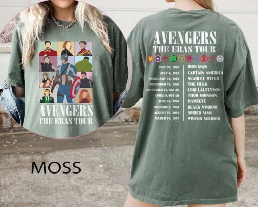 Avengers The Eras Tour Shirt, Marvel Superhero Shirt, Scarlet Witch