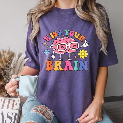 Comfort Colors® Kiss Your Brain Shirt, Biology Teacher Shirt