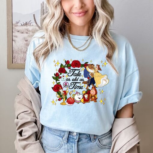 Comfort Colors® Retro Tale as Old as Time Shirt, Disney Princess Shirt