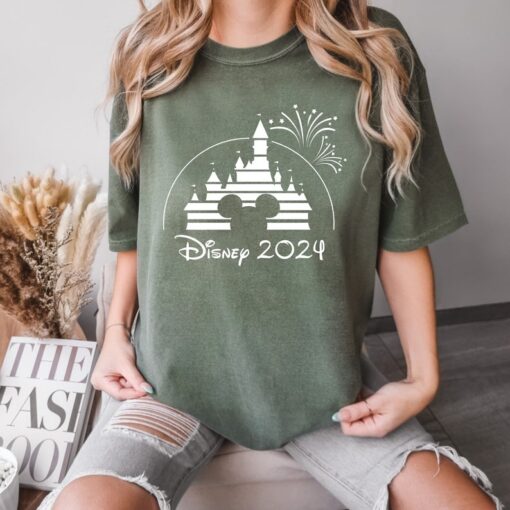 Comfort Colors® Disney 2024 Shirt, Mickey Shirt, Disney Castle Shirt