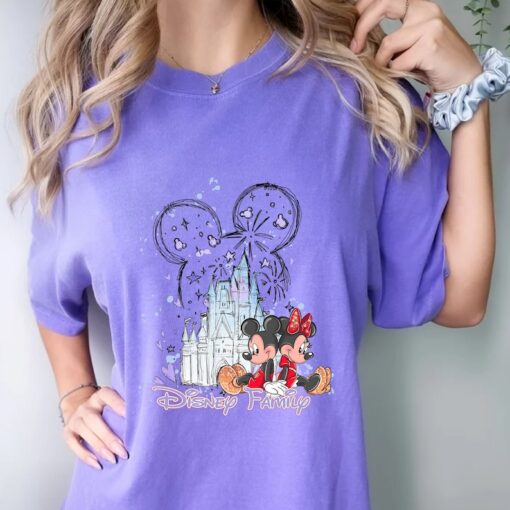 Comfort Colors® Disney Family T-Shirt, Mickey And Friends Shirt