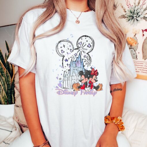 Comfort Colors® Disney Family T-Shirt, Mickey And Friends Shirt