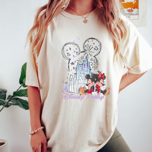 Comfort Colors® Disney Family T-Shirt, Mickey And Friends Shirt