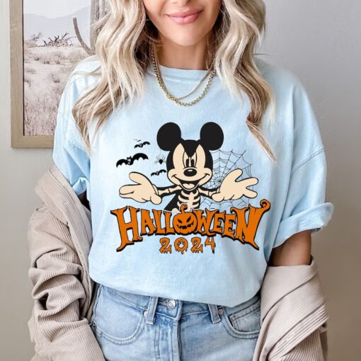 Comfort Colors® Mickey Skeleton Shirt, Halloween Party Shirt