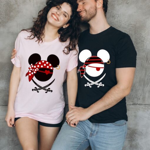 Comfort Colors® Mickey and Minnie Pirates Shirt