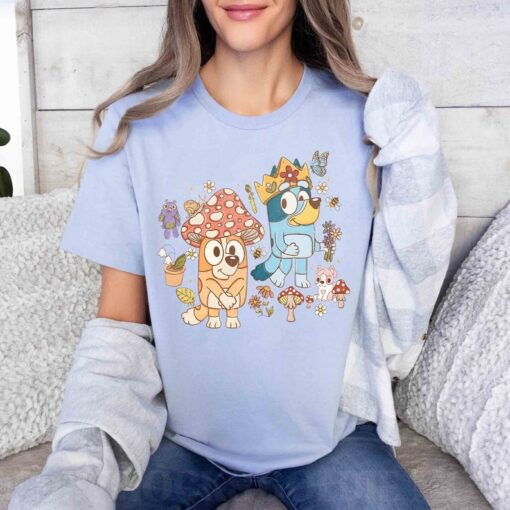 Bluey Mushroom Shirt, Bluey Shirt, Bluey Family Shirt